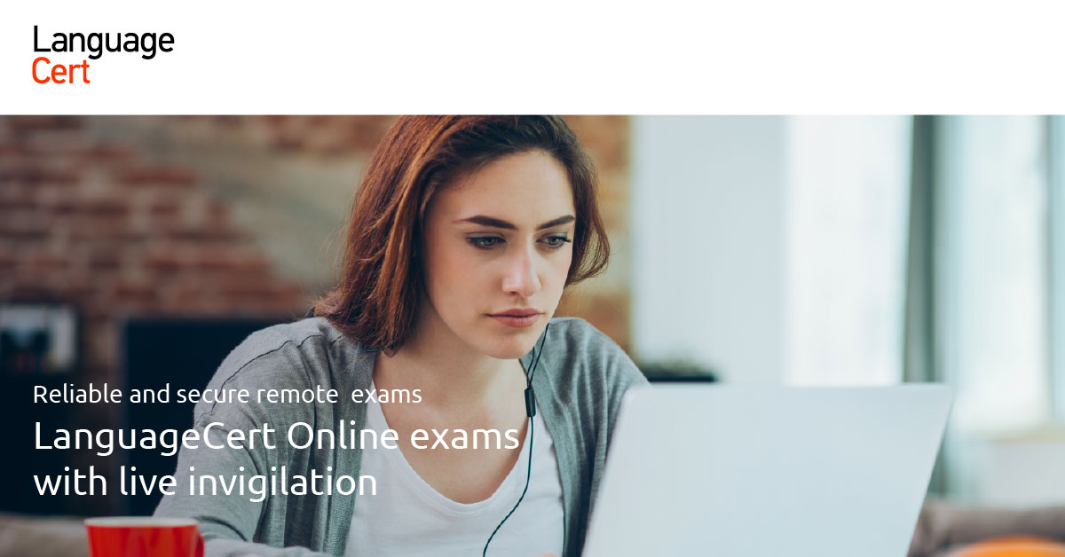 LanguageCert: exámenes oficiales online desde casa.